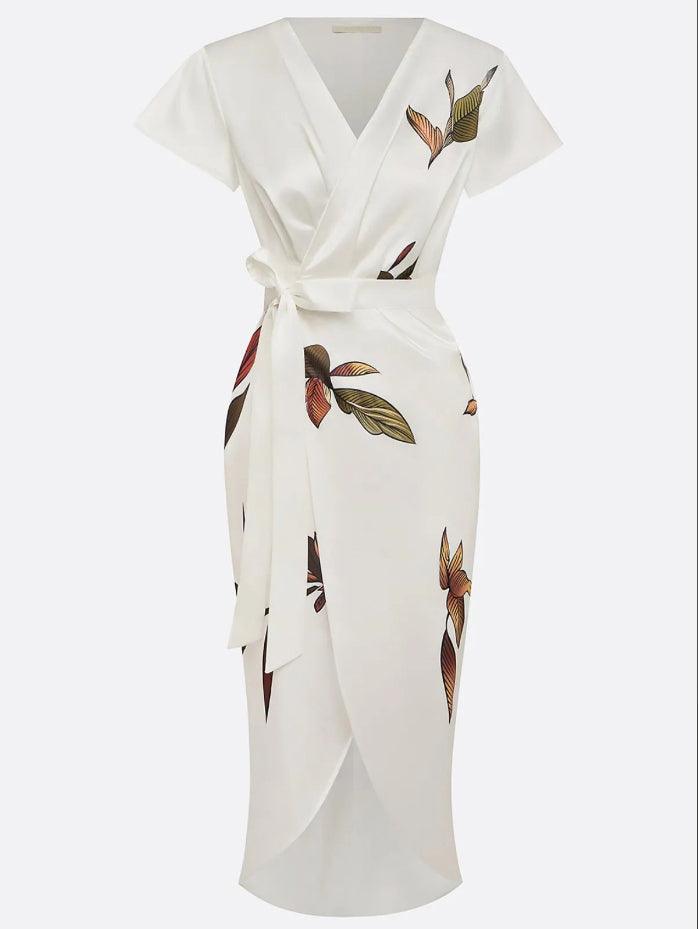 Noémi | Elegáns Virágos Wrap Ruha