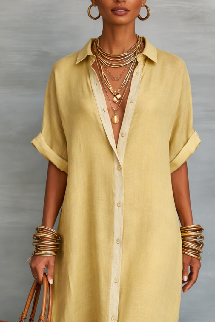 Manelle™ | Maxi Ruha Minimalista Vonallal