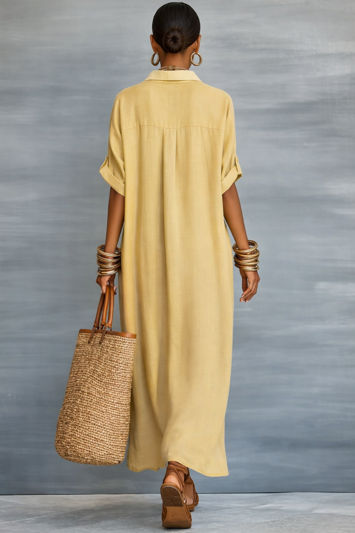 Manelle™ | Maxi Ruha Minimalista Vonallal