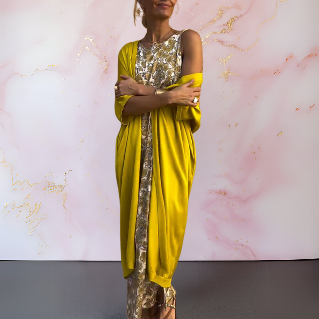 Melanie | Elegáns Ruha Kardigánnal