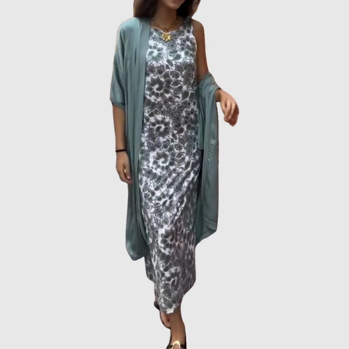 Melanie™ | Elegáns ruha kardigánnal