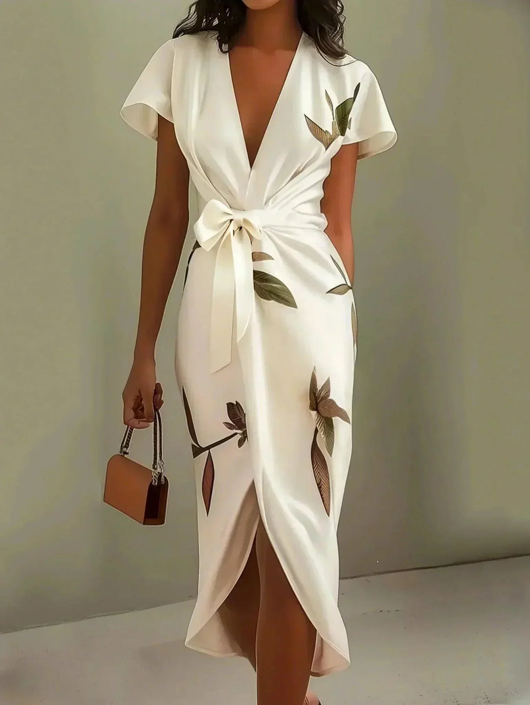Noémi | Elegáns Virágos Wrap Ruha