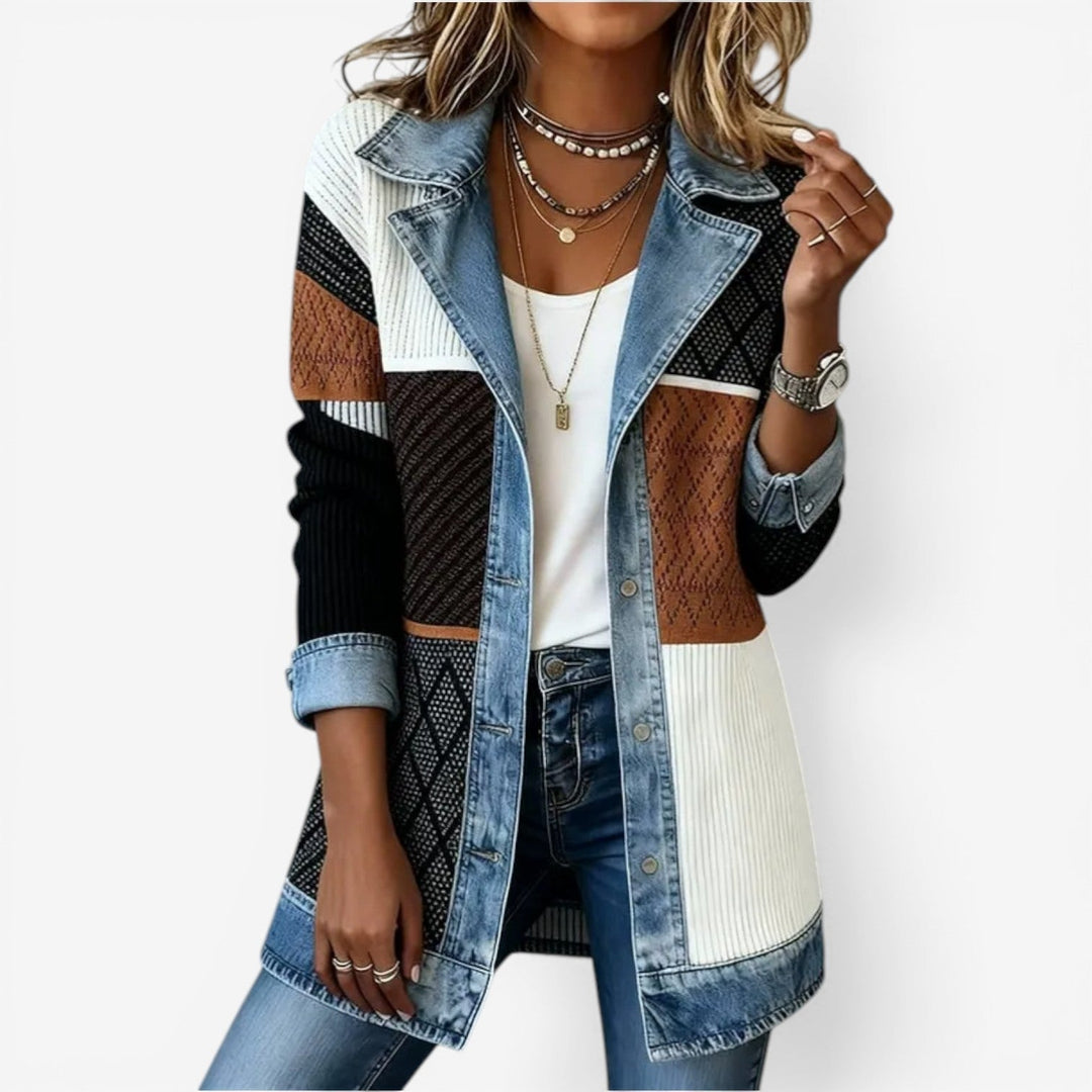Olivia | Denim mix könnyű kabát