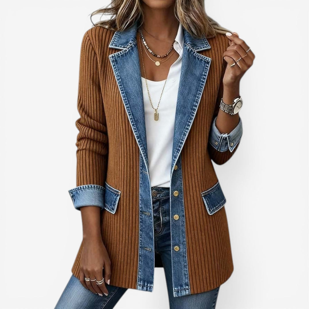 Olivia | Denim mix könnyű kabát
