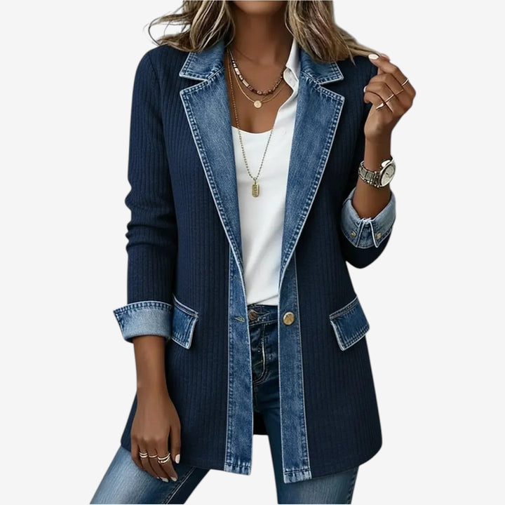 Olivia | Denim mix könnyű kabát