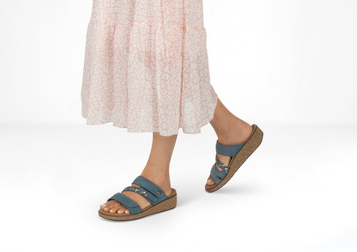 Carrie | Kék elegáns komfort szandál