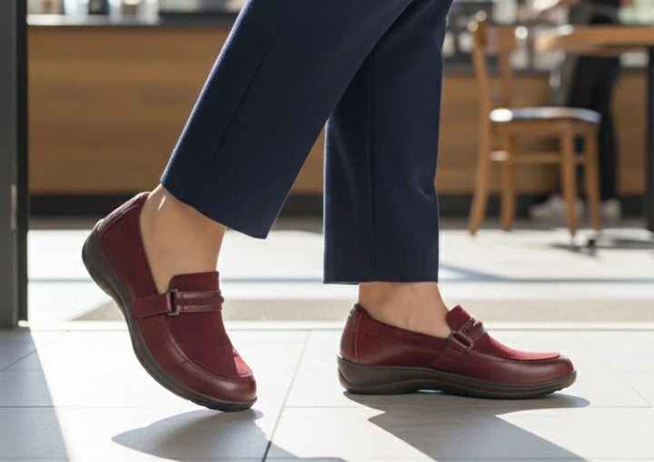 Chelsea | Sötétcseresznye elegáns komfort szandál