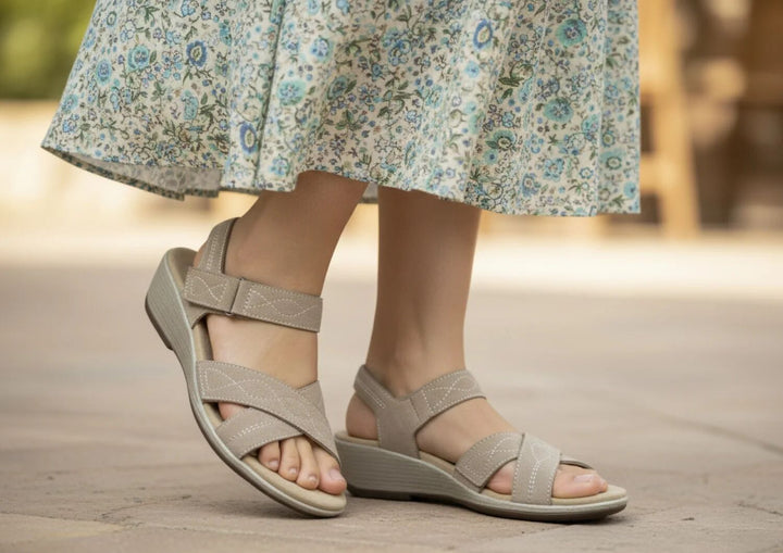 Holly | Tópszínű elegáns komfort szandál