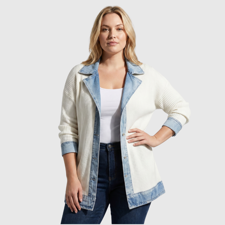 Olivia | Denim mix könnyű kabát