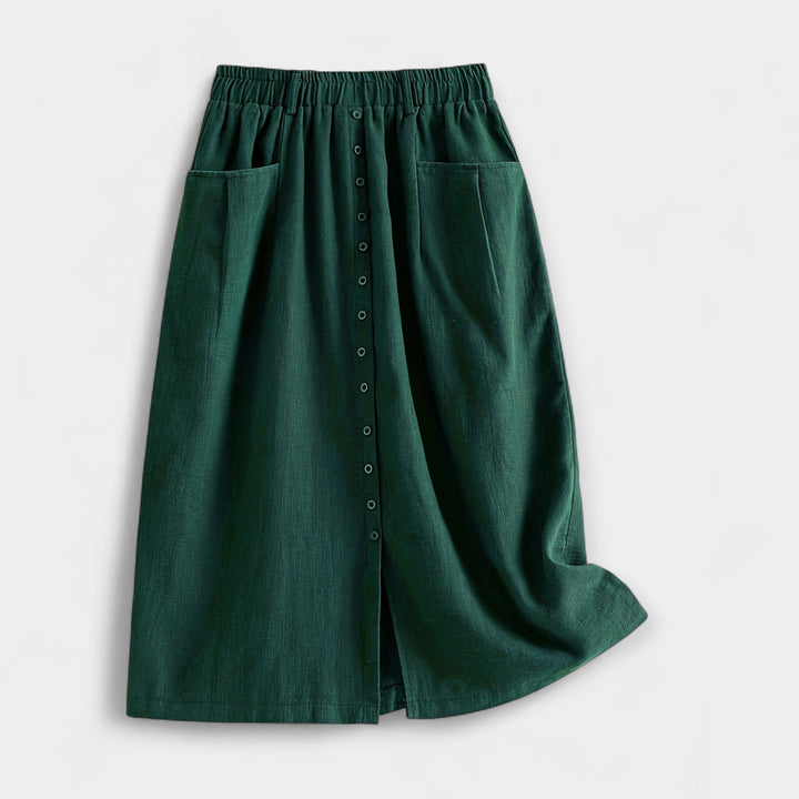 Midi szoknya vintage stílusban