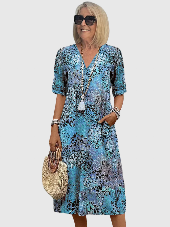 Maya™ élénk midi-ruha