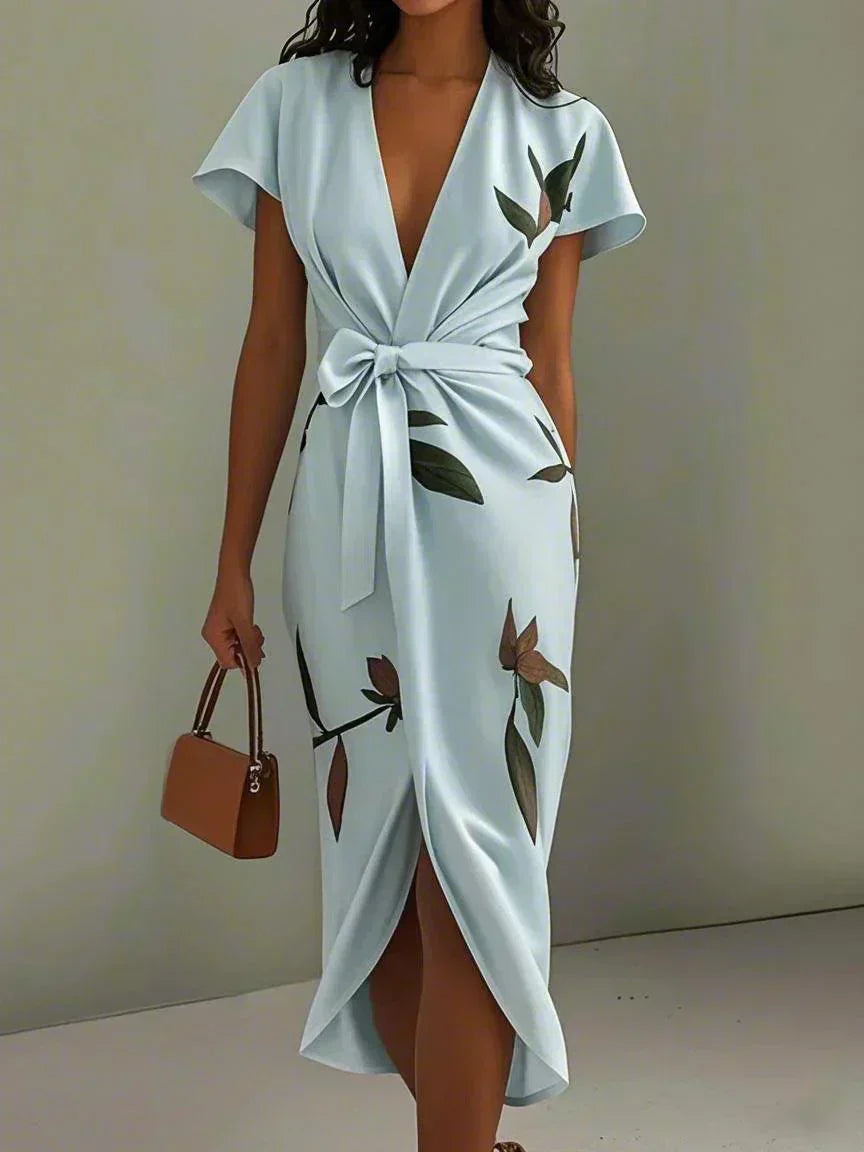 Noémi | Elegáns Virágos Wrap Ruha