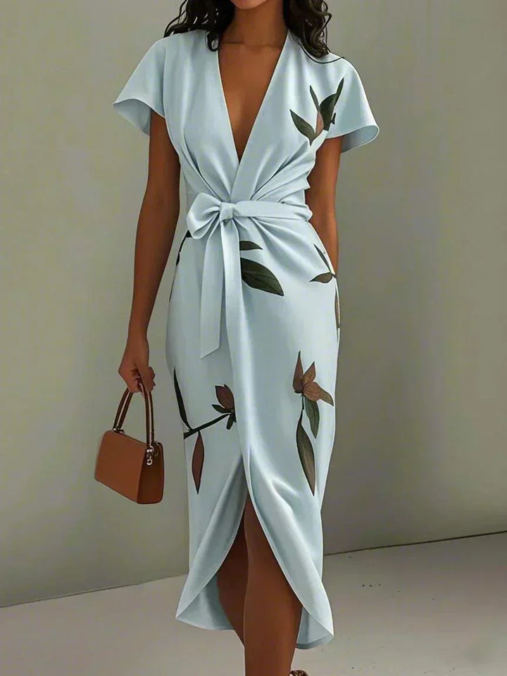Noémi | Elegáns Virágos Wrap Ruha
