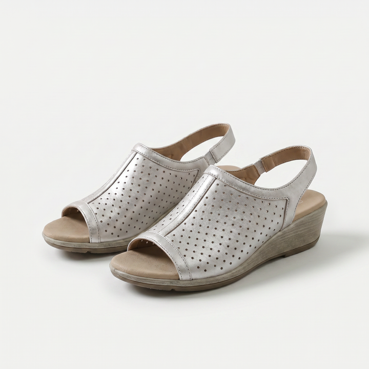 Hazel | Szürke elegáns komfort szandál