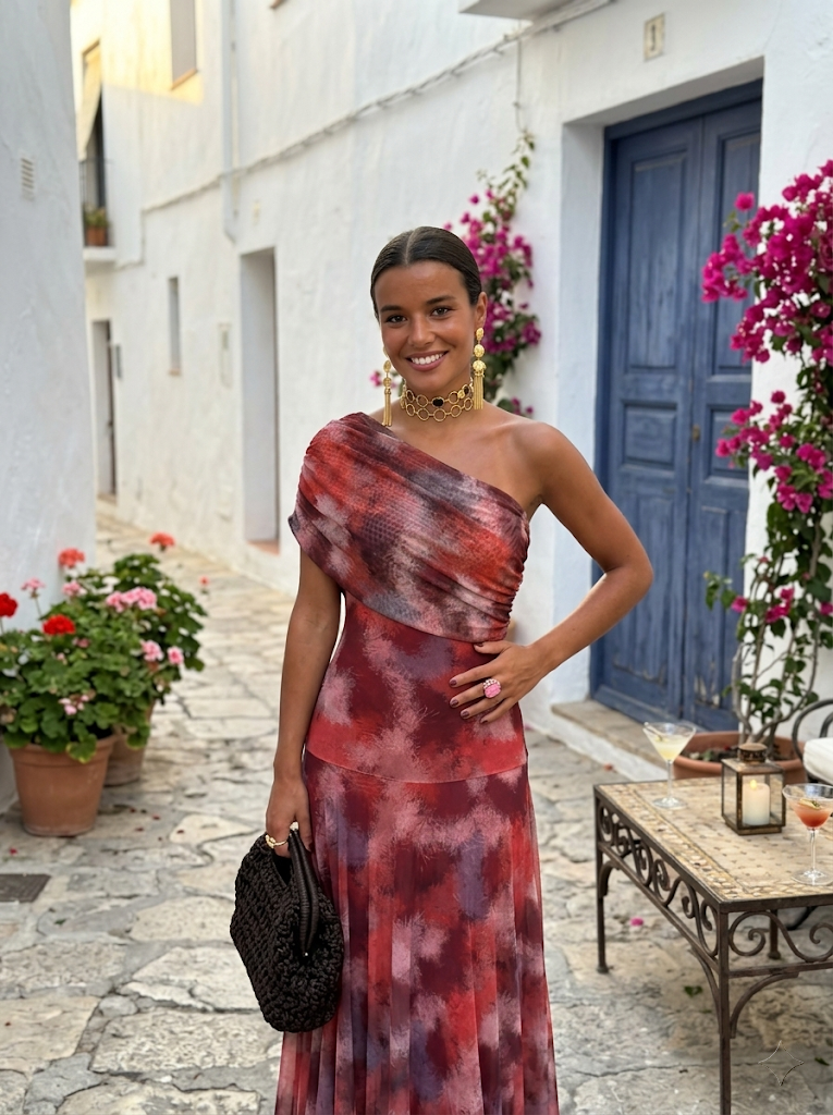 Karola | Elegáns off-shoulder maxi ruha